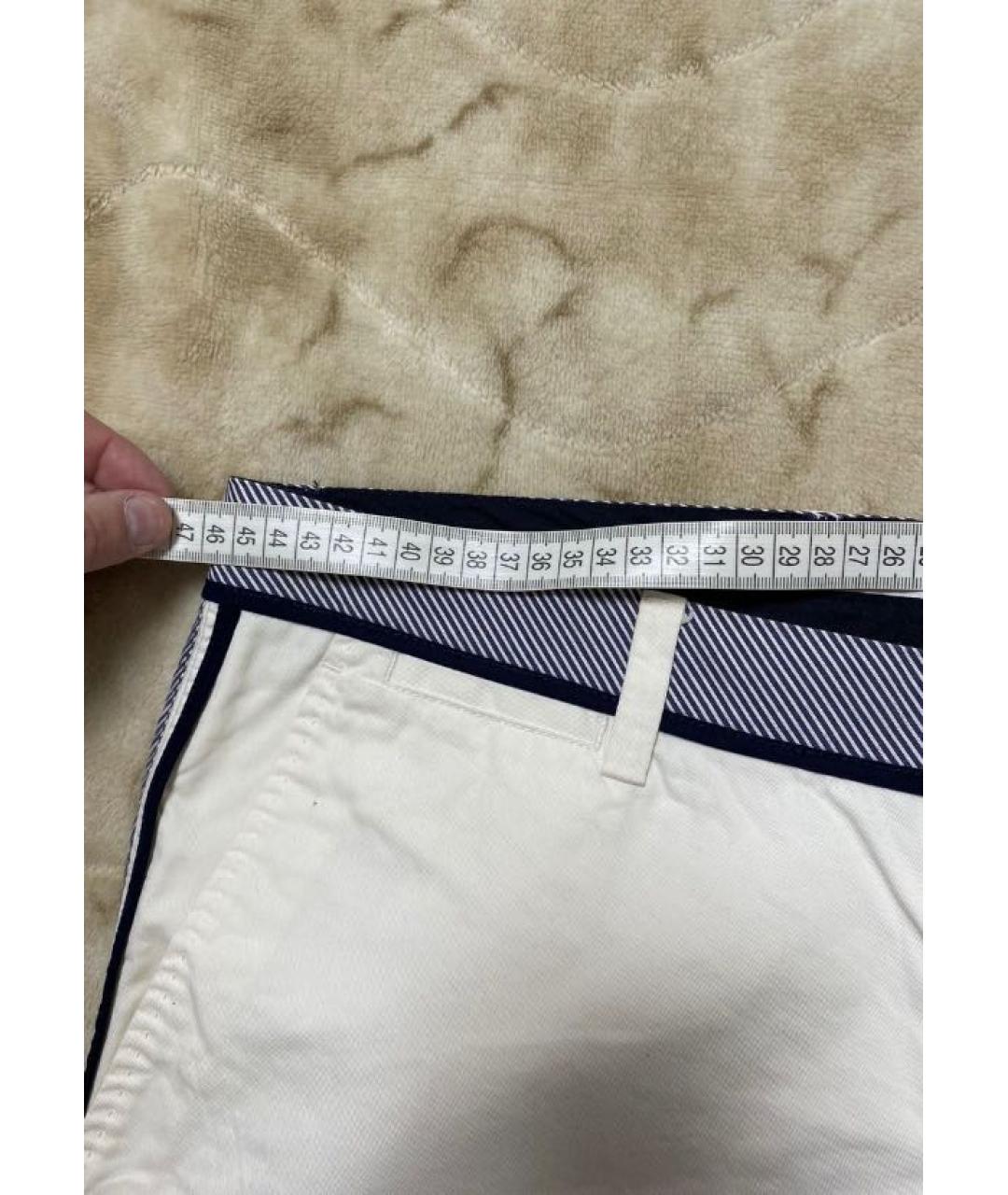 DOLCE&GABBANA Белые хлопковые брюки чинос, фото 3