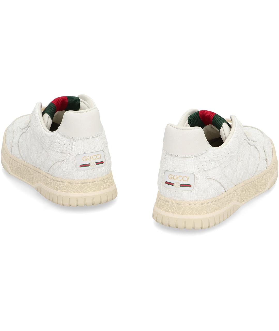 GUCCI Белые синтетические кроссовки, фото 4