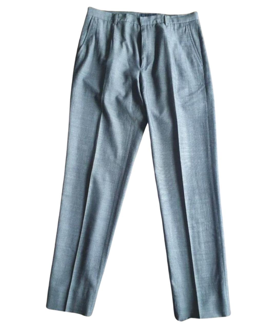 DOLCE&GABBANA Серые вискозные классические брюки, фото 1