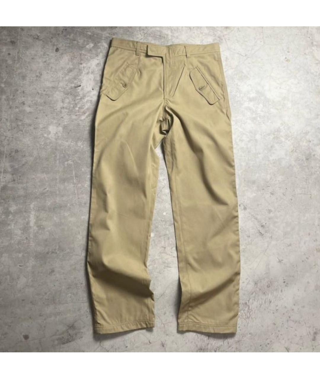 DOLCE&GABBANA Бежевые полиамидовые повседневные брюки, фото 6