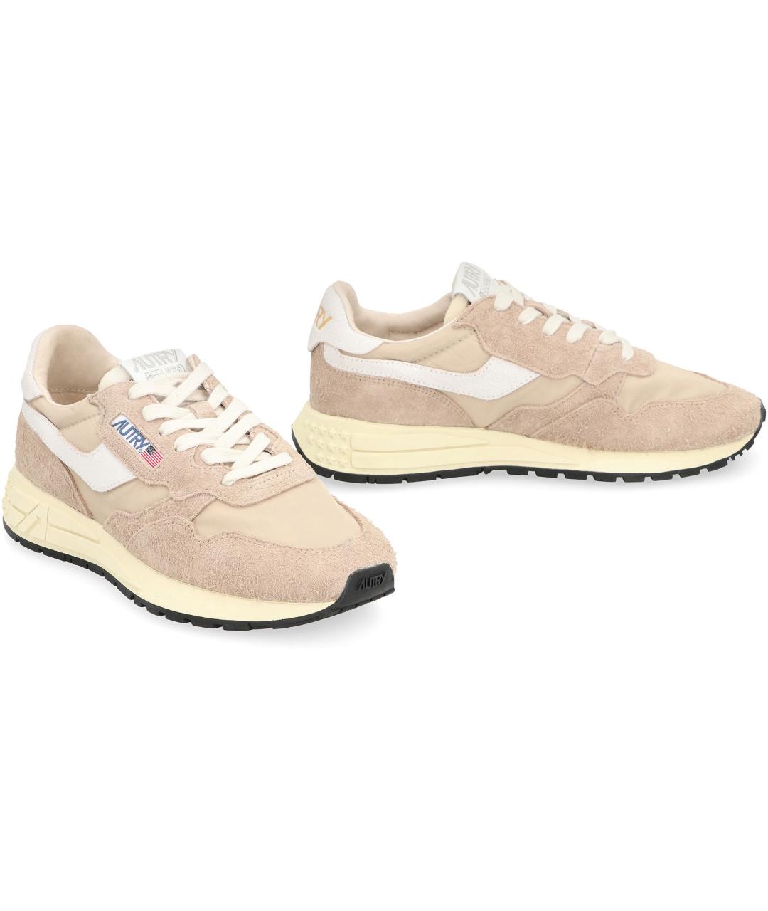 AUTRY Бежевые замшевые кроссовки, фото 3