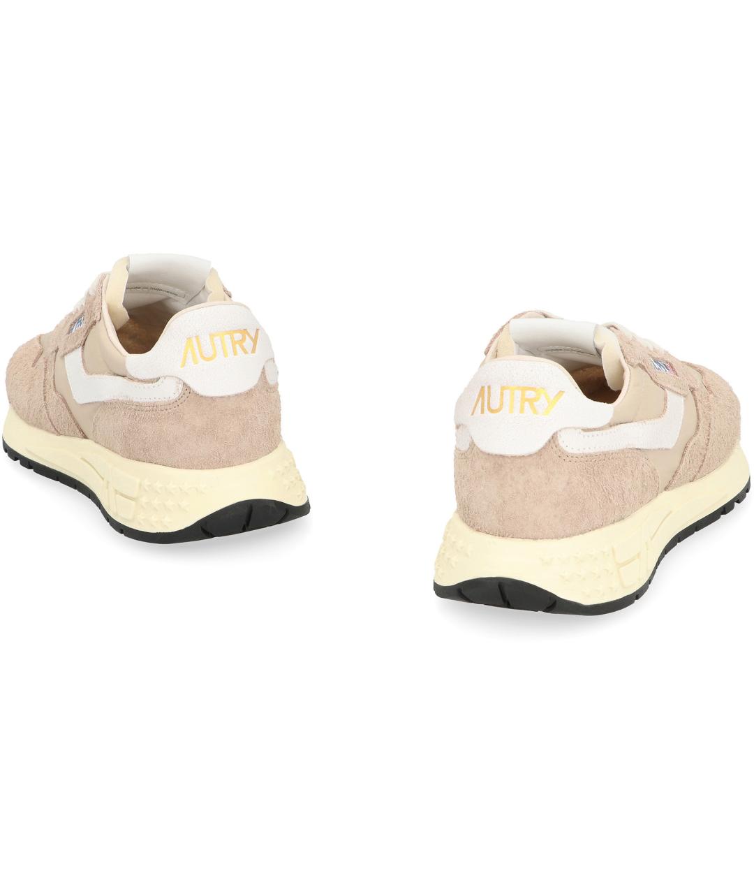AUTRY Бежевые замшевые кроссовки, фото 4