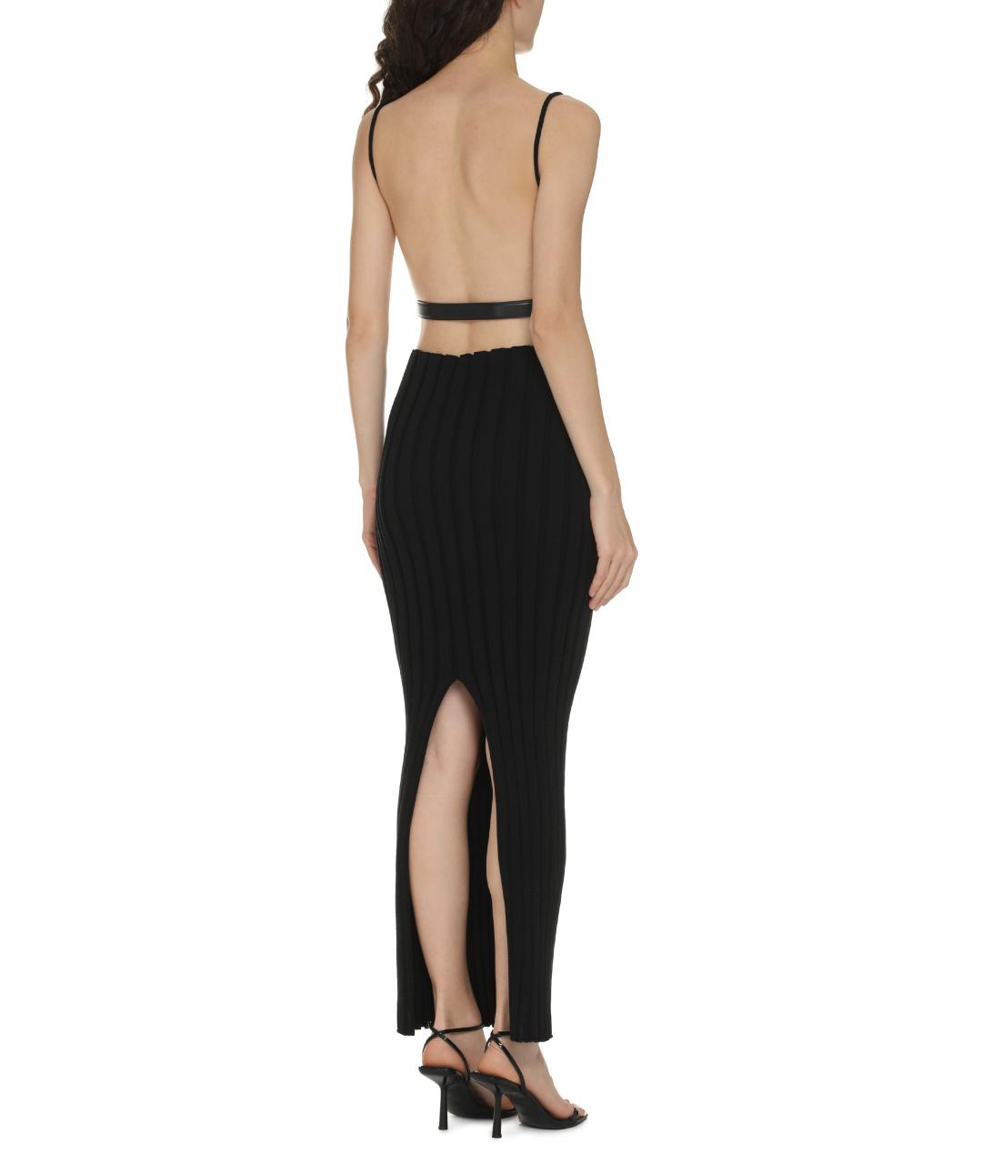 ALEXANDER WANG Черное полиамидовое повседневное платье, фото 4