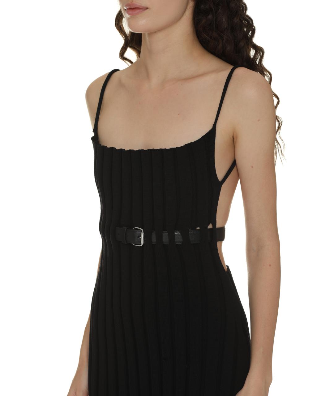 ALEXANDER WANG Черное полиамидовое повседневное платье, фото 5