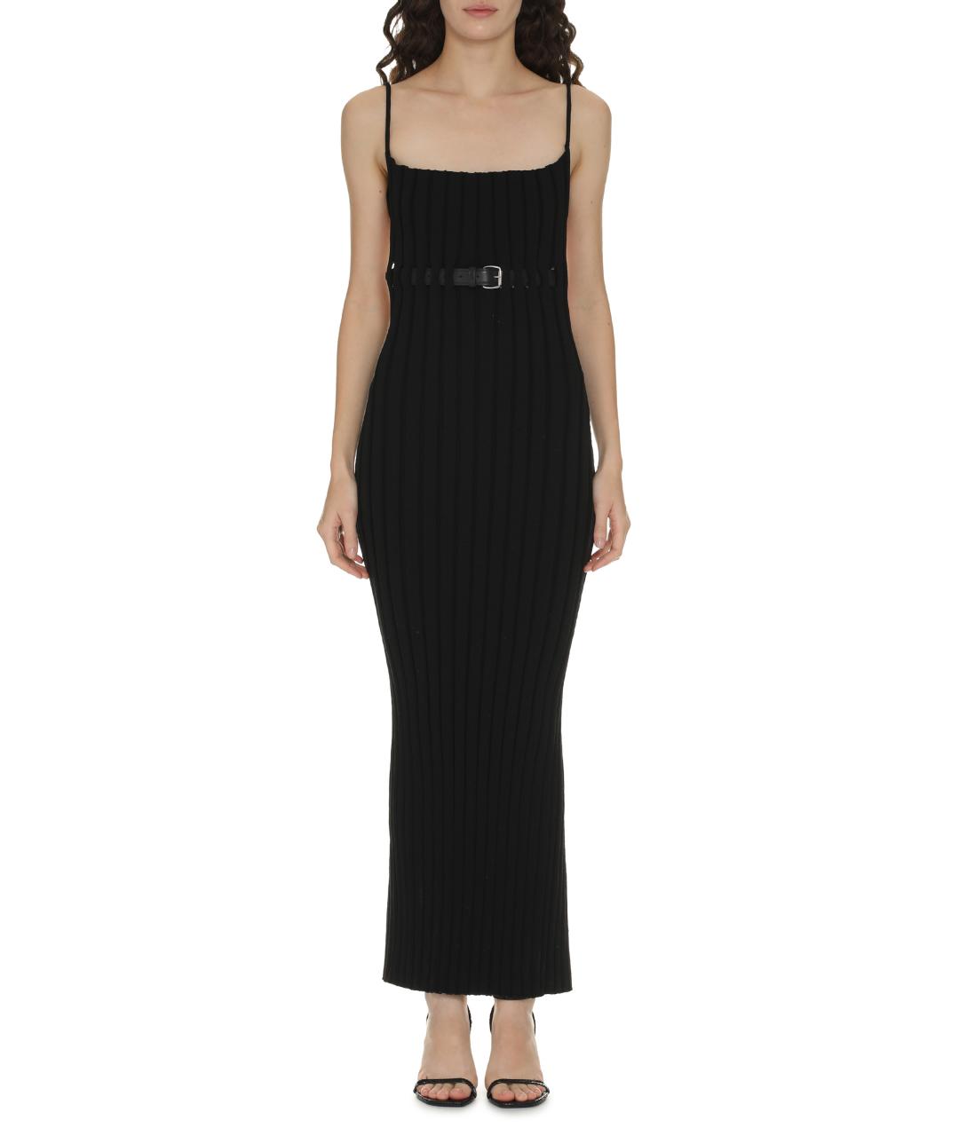 ALEXANDER WANG Черное полиамидовое повседневное платье, фото 3