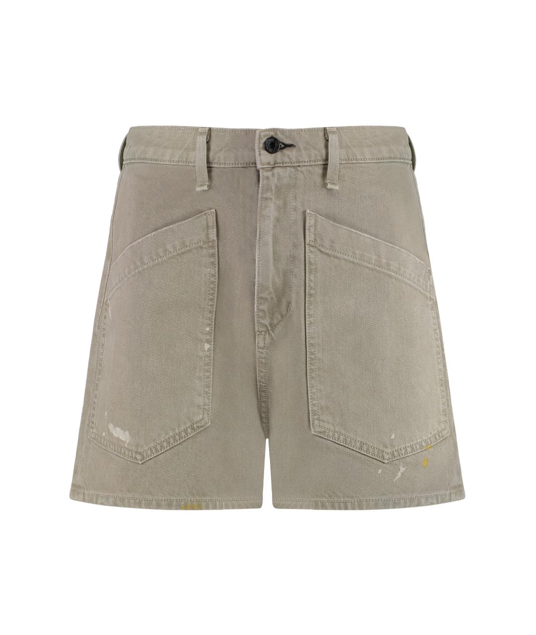 ASKK NY Зеленые хлопковые шорты, фото 1