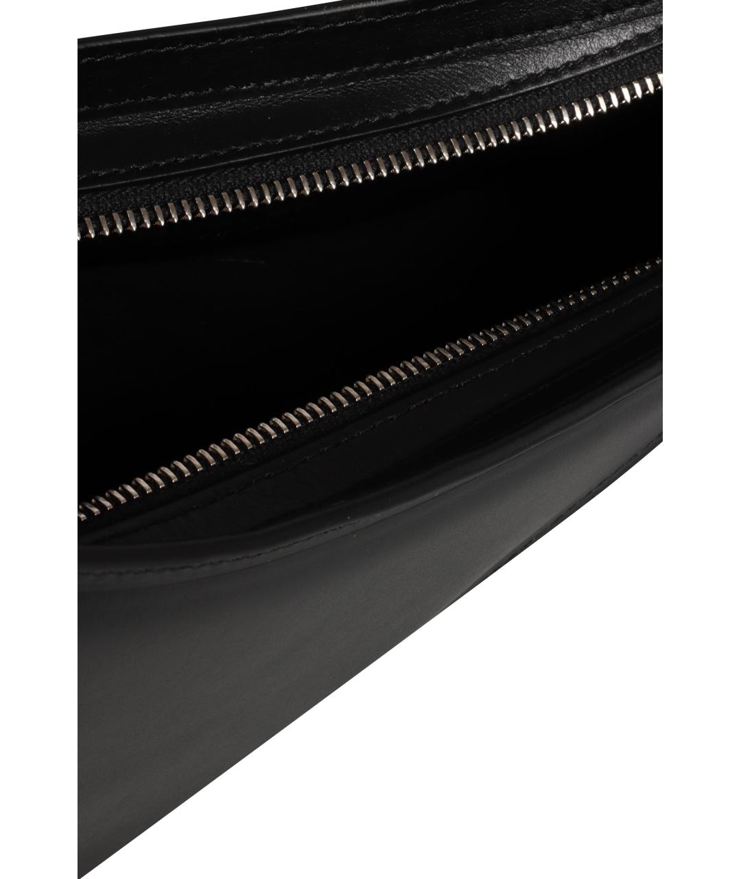 MUGLER Черная кожаная сумка через плечо, фото 5