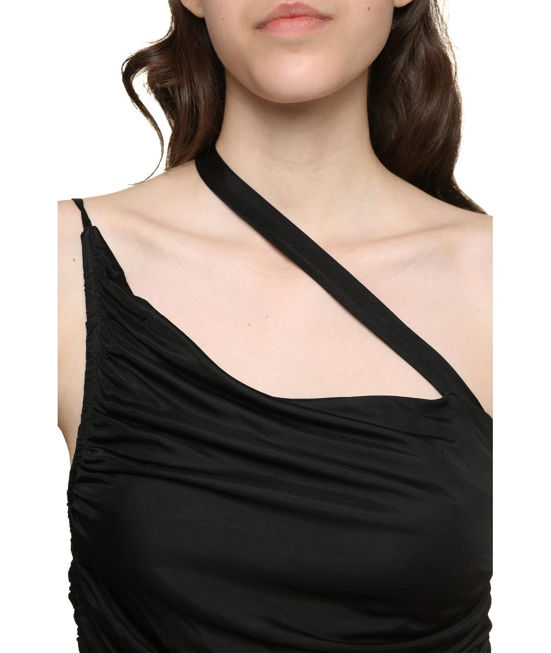 ANDREADAMO Черная вискозная майка, фото 5