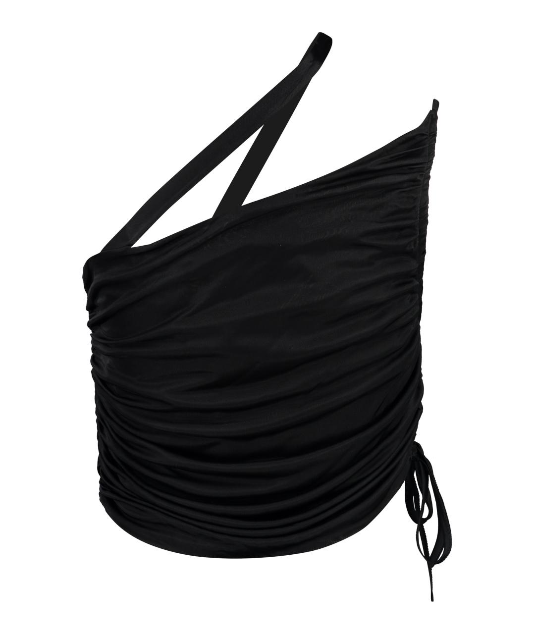 ANDREADAMO Черная вискозная майка, фото 2