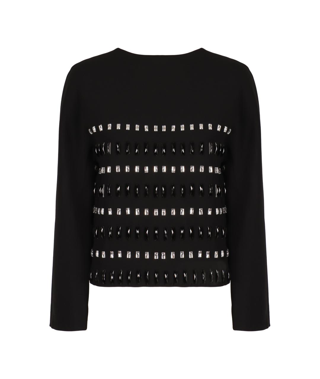 MAX MARA STUDIO Черный ацетатный жакет/пиджак, фото 2