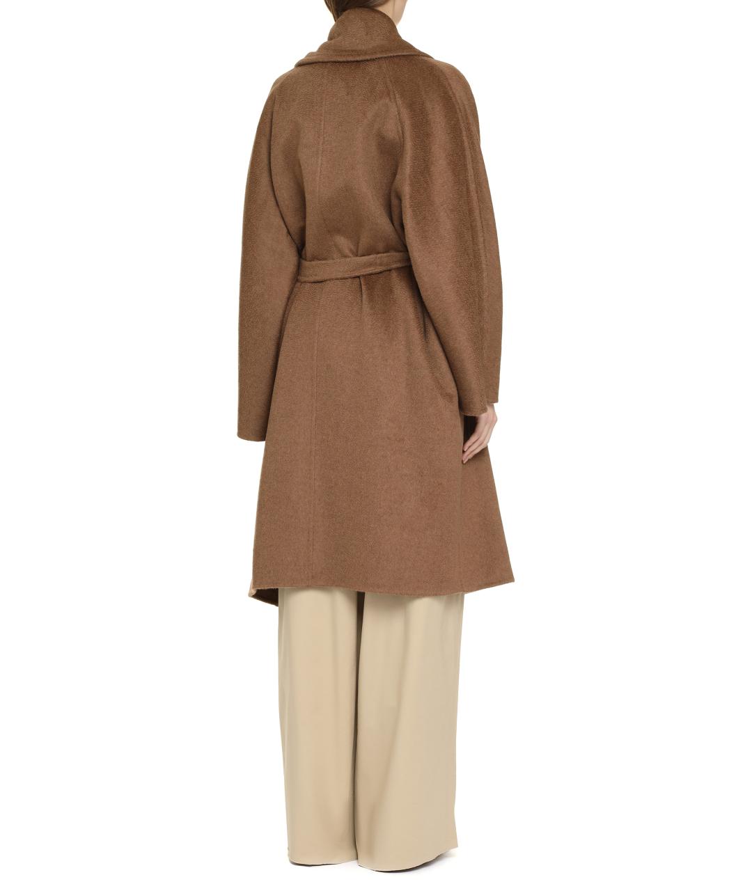 MAX MARA Коричневое кашемировое пальто, фото 4