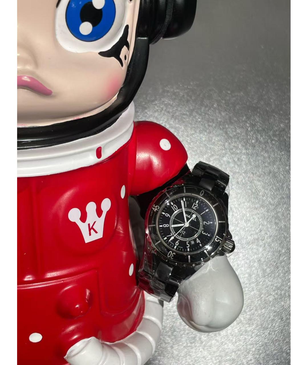 CHANEL Черные часы, фото 3