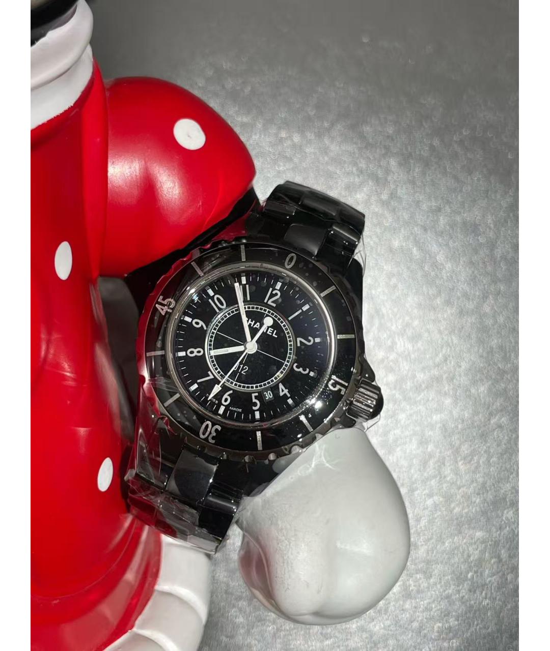 CHANEL Черные часы, фото 2