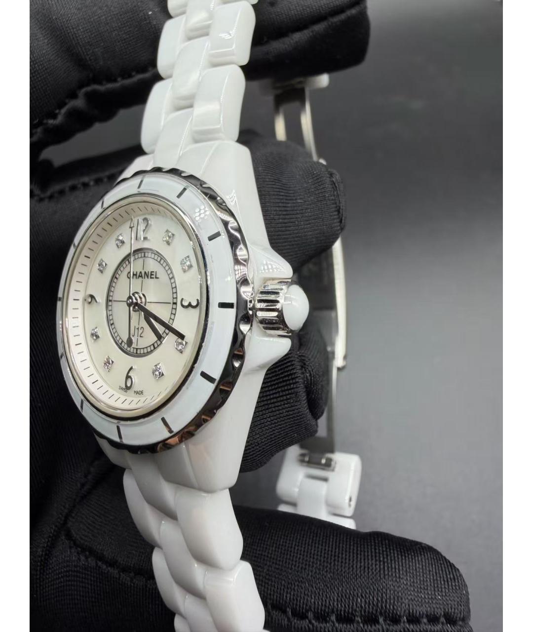 CHANEL Белые керамические часы, фото 3