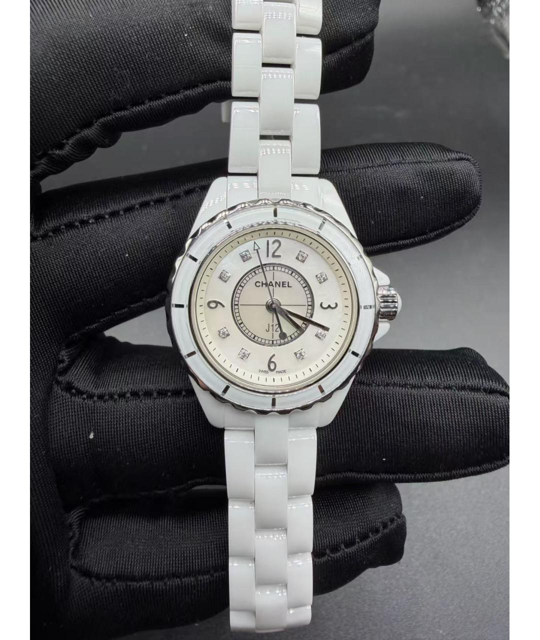 CHANEL Белые керамические часы, фото 2