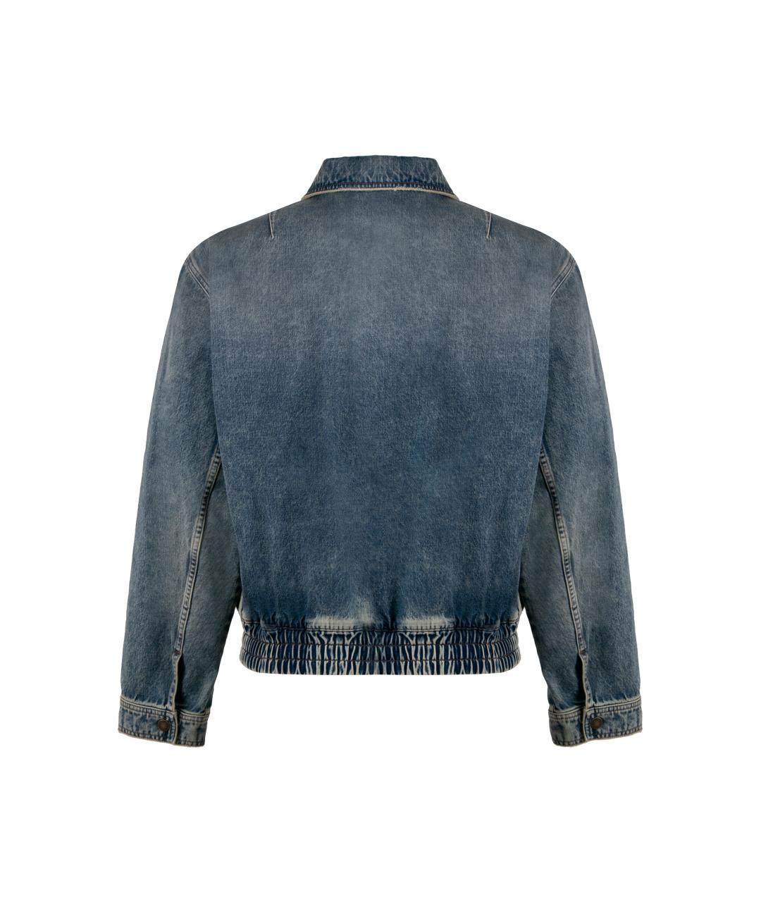 DOLCE&GABBANA Синяя хлопковая куртка, фото 2