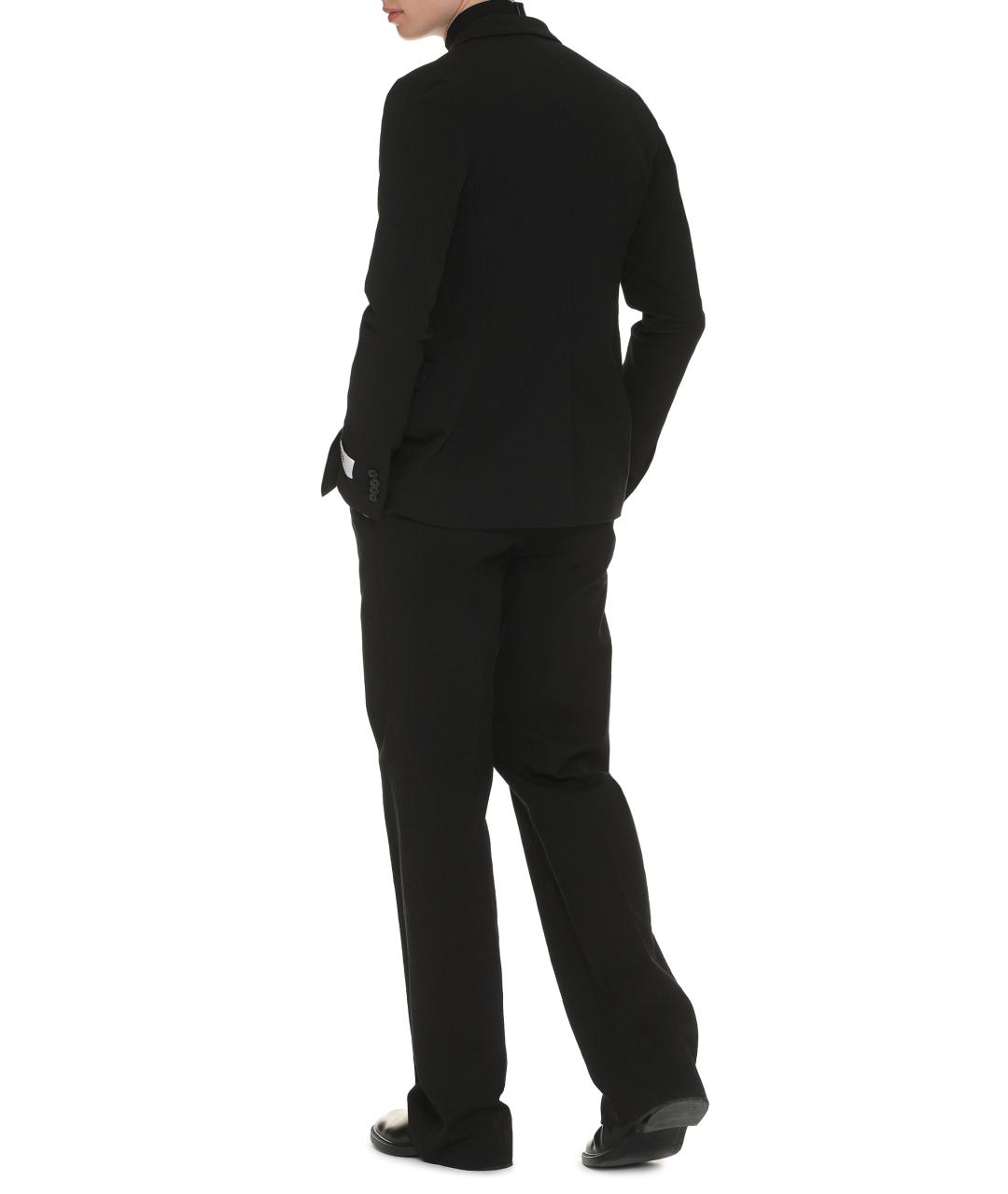 DOLCE&GABBANA Черный хлопковый пиджак, фото 4