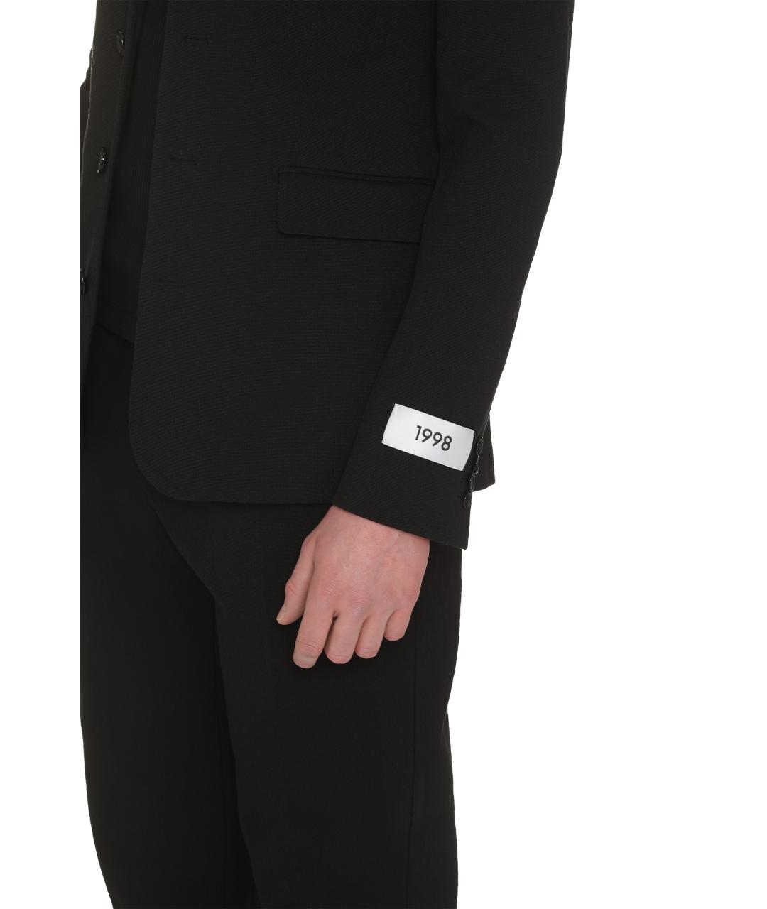 DOLCE&GABBANA Черный хлопковый пиджак, фото 5