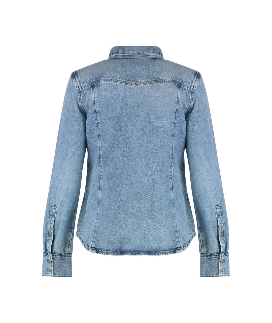 DIESEL Синяя хлопковая рубашка, фото 2