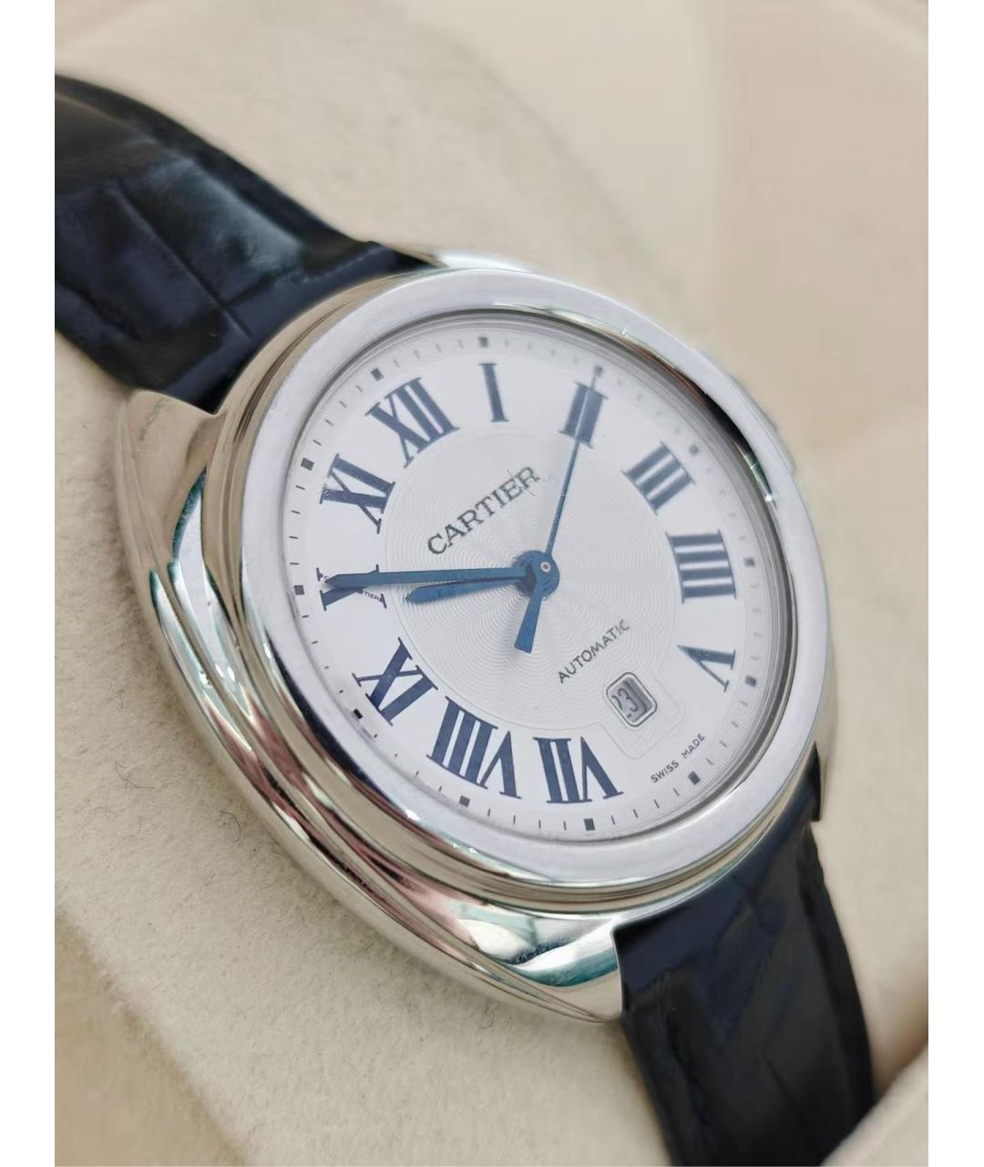 CARTIER Белые часы, фото 5