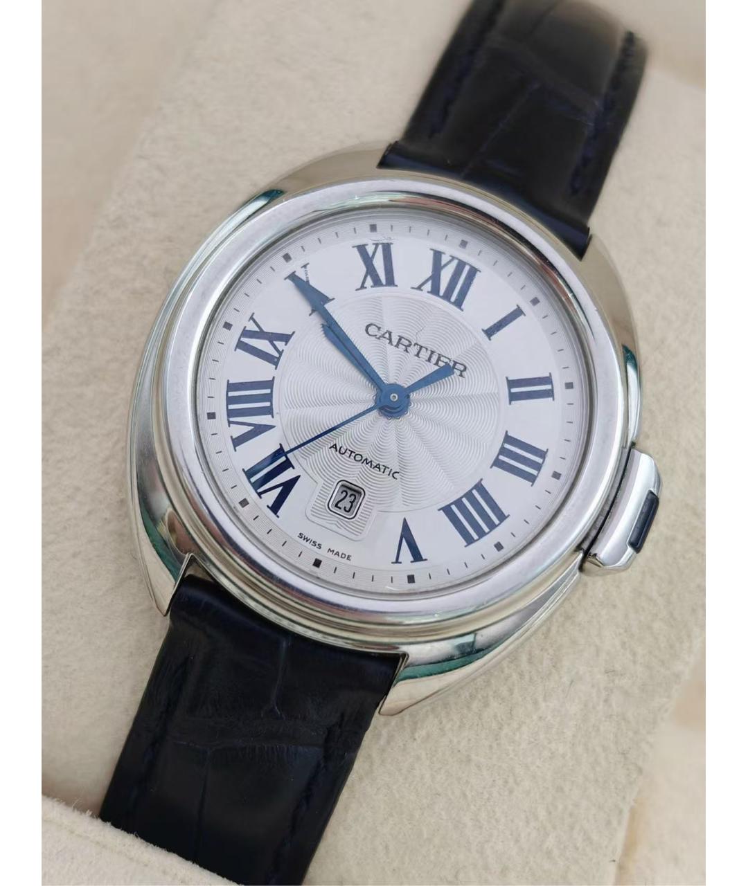 CARTIER Белые часы, фото 3