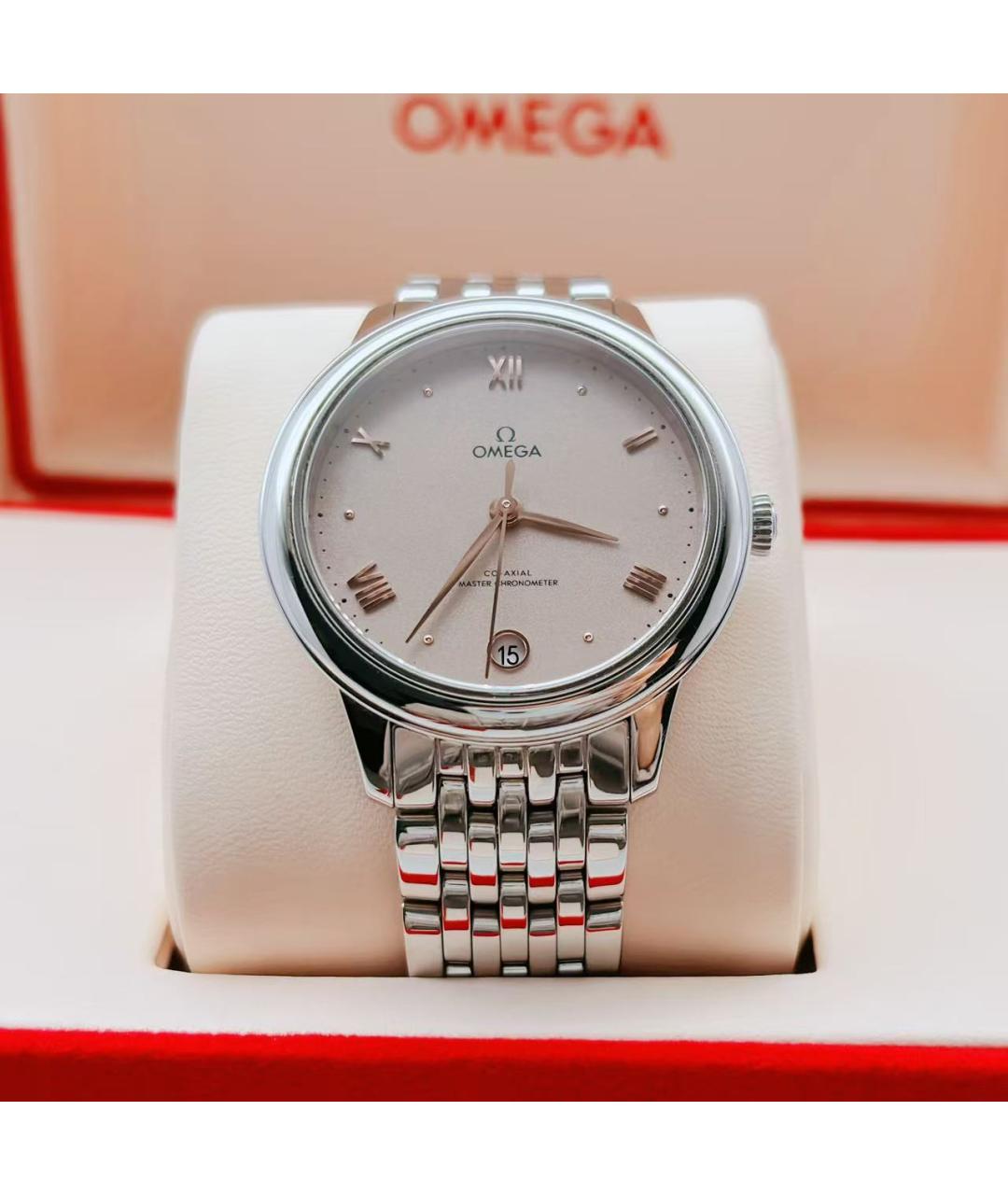 OMEGA Серебряные часы, фото 3