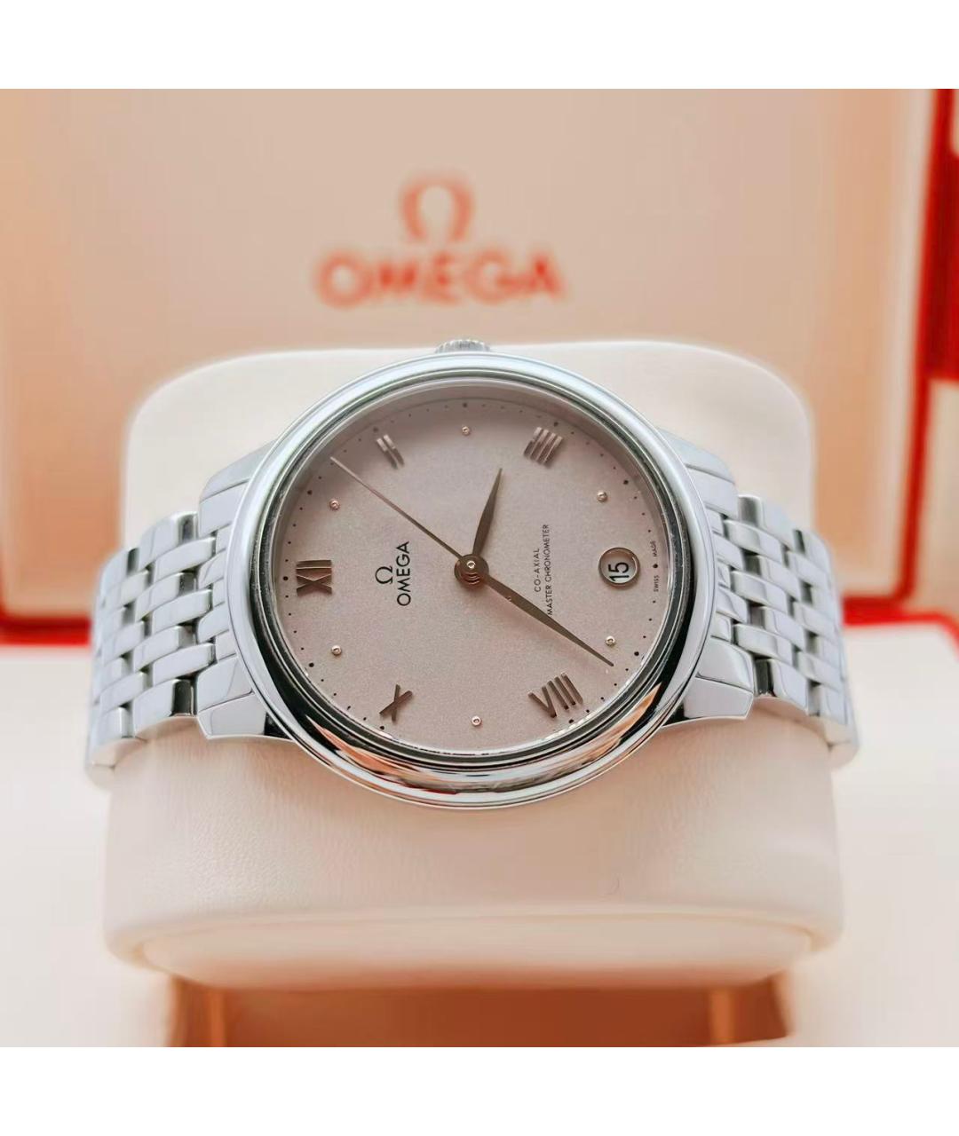 OMEGA Серебряные часы, фото 7