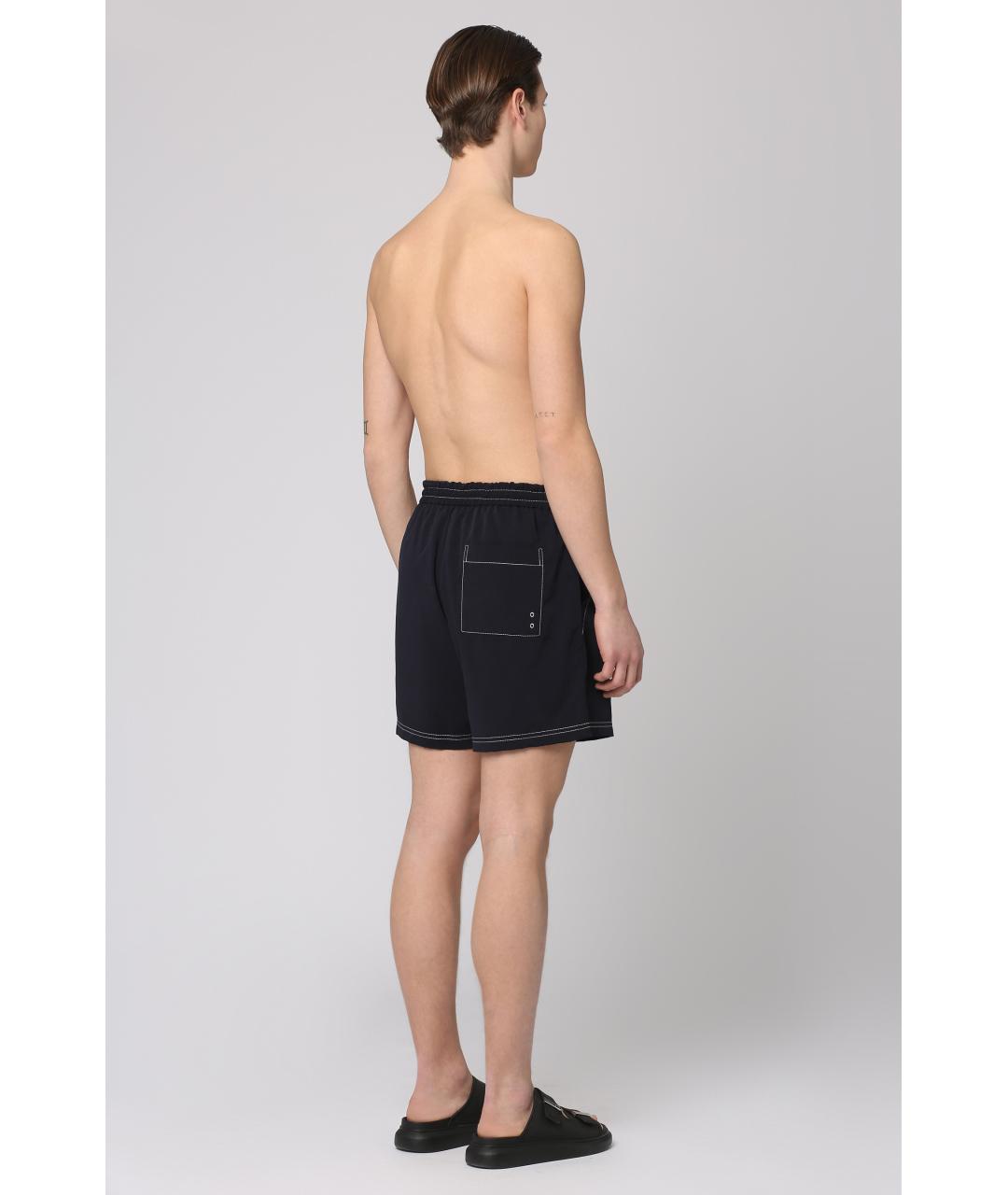 A.P.C. Синие полиэстеровые плавки, фото 4