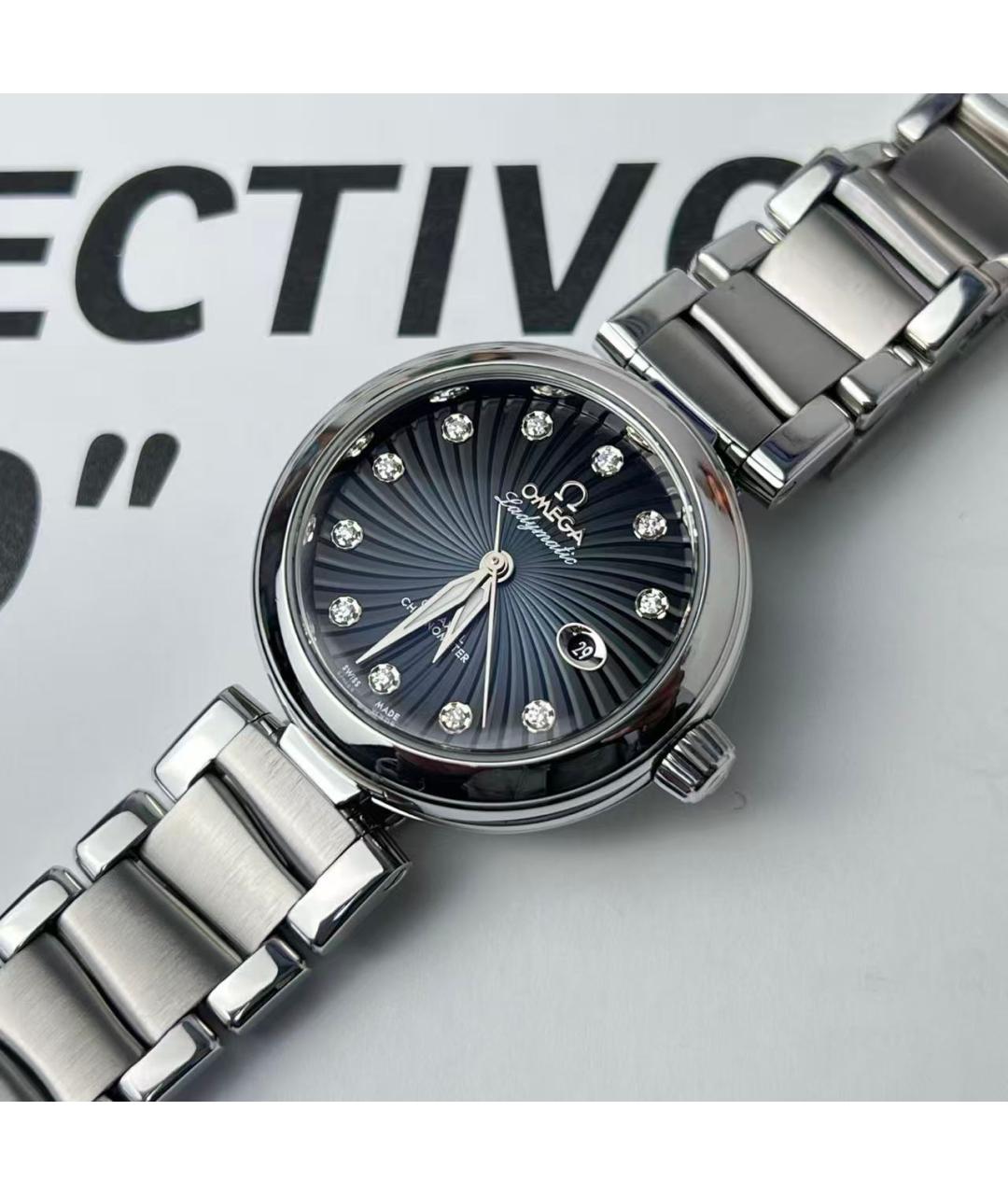 OMEGA Серебряные часы, фото 5