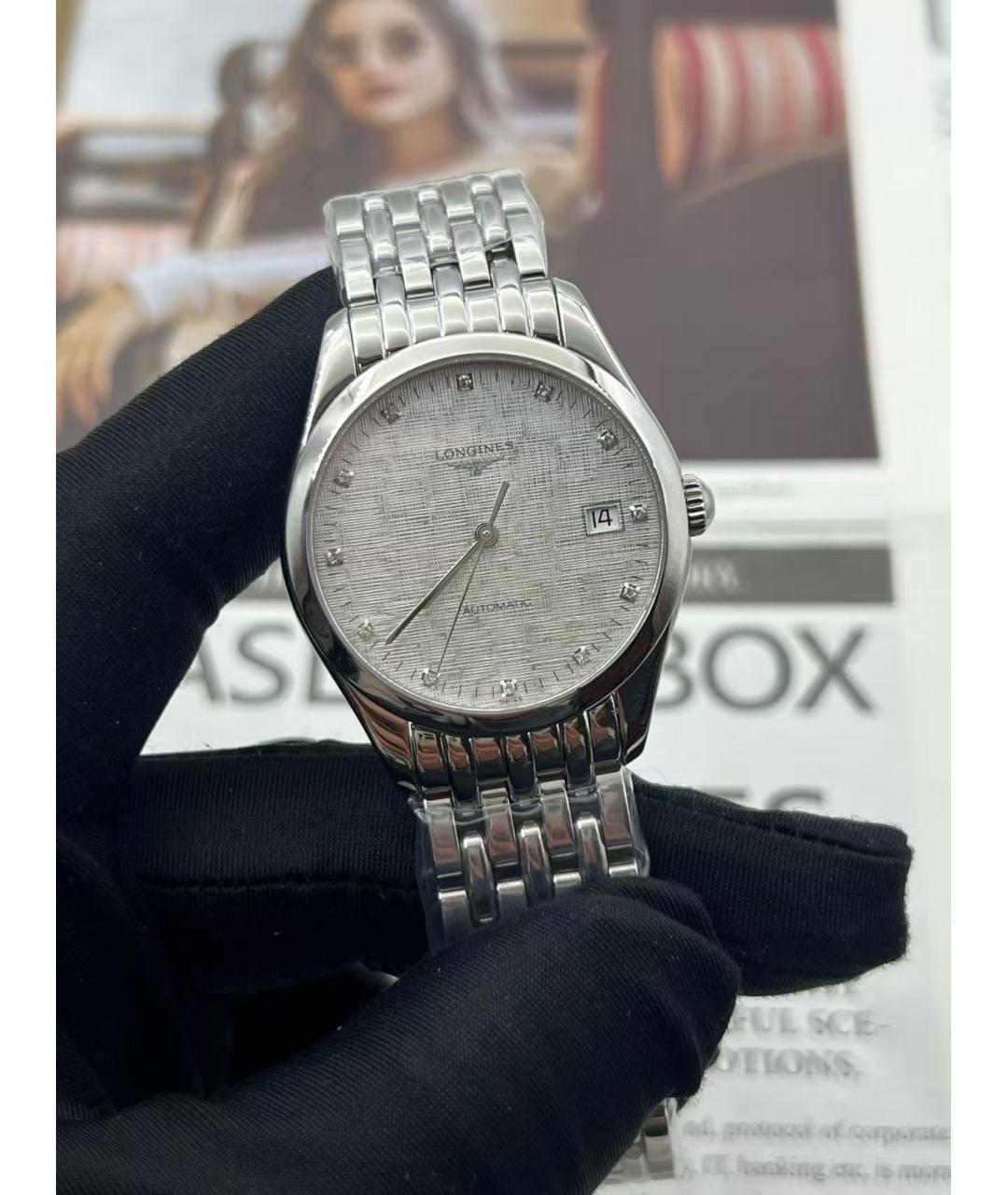 LONGINES Серебряные часы, фото 3
