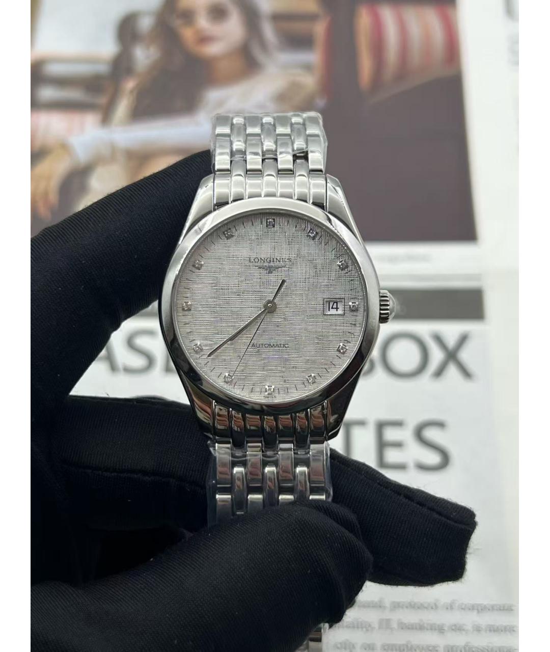 LONGINES Серебряные часы, фото 2
