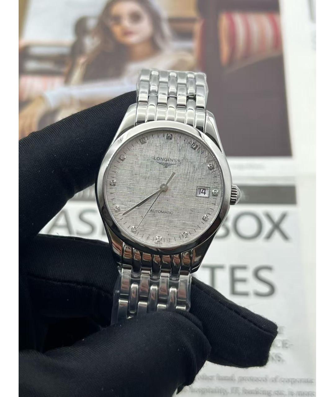 LONGINES Серебряные часы, фото 4