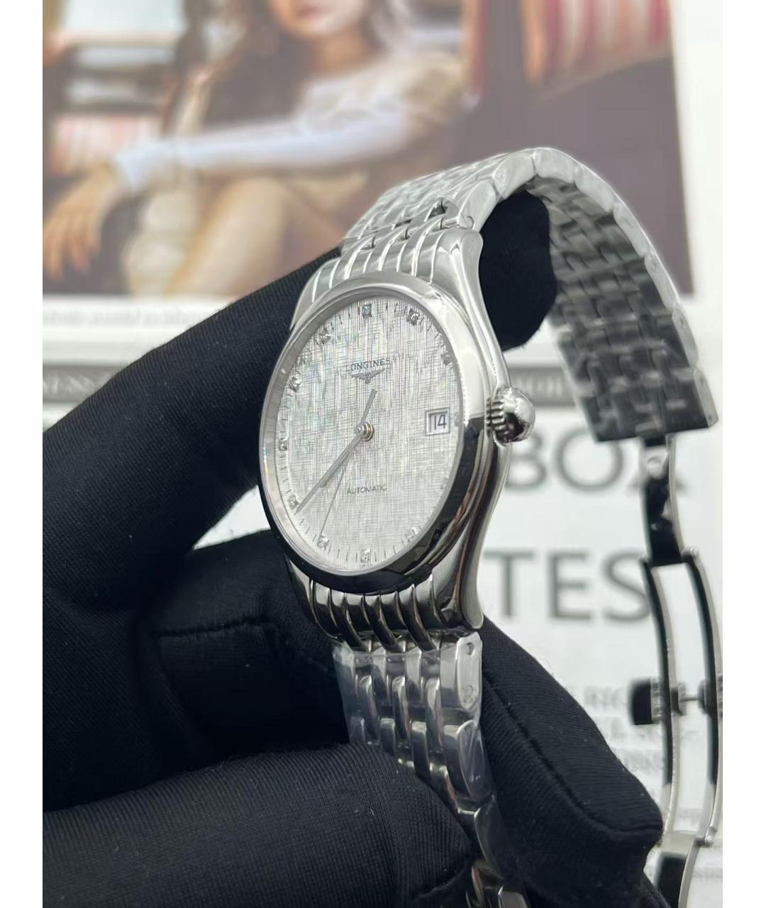 LONGINES Серебряные часы, фото 5