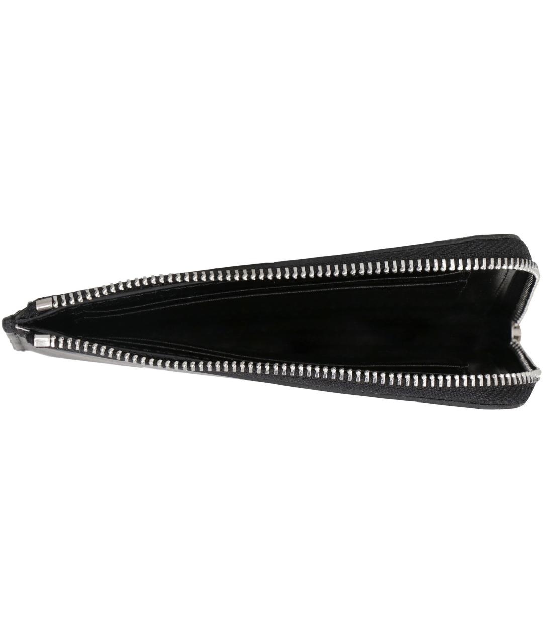 PALM ANGELS Черный кожаный кошелек, фото 4