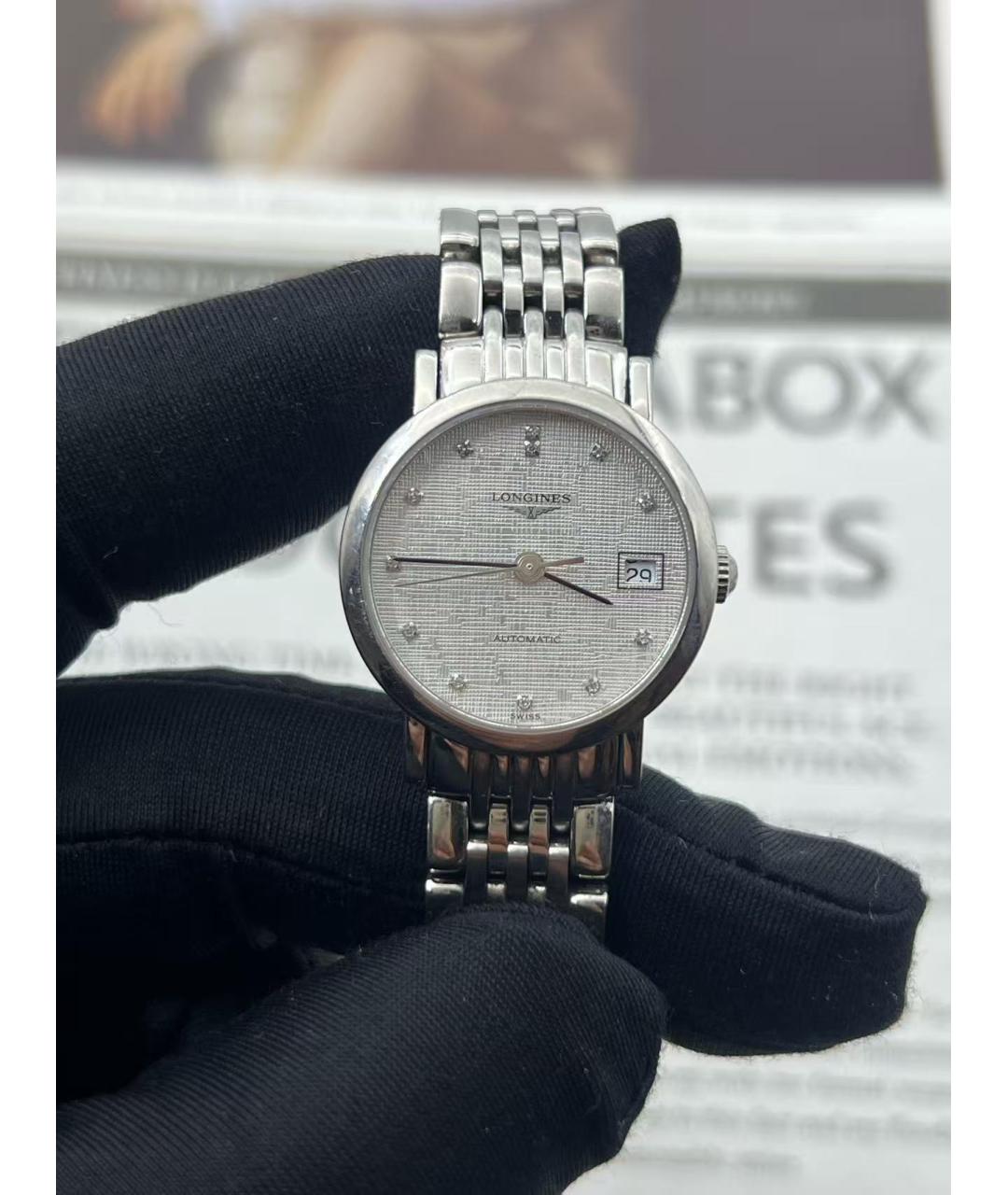 LONGINES Серебряные часы, фото 4