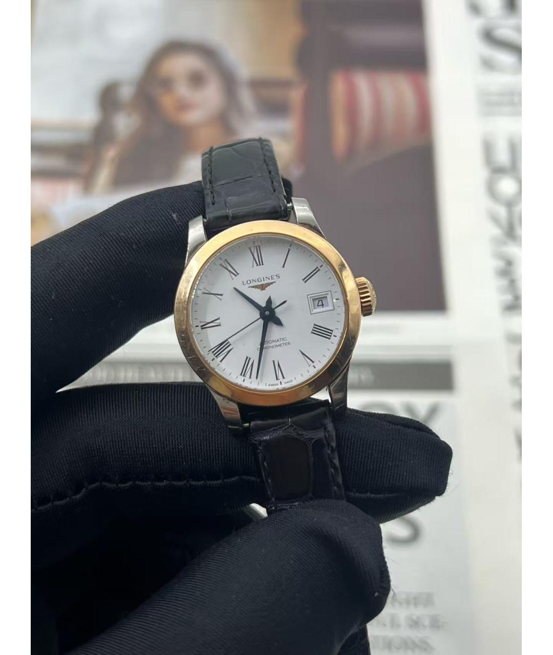 LONGINES Серебряные часы из розового золота, фото 3