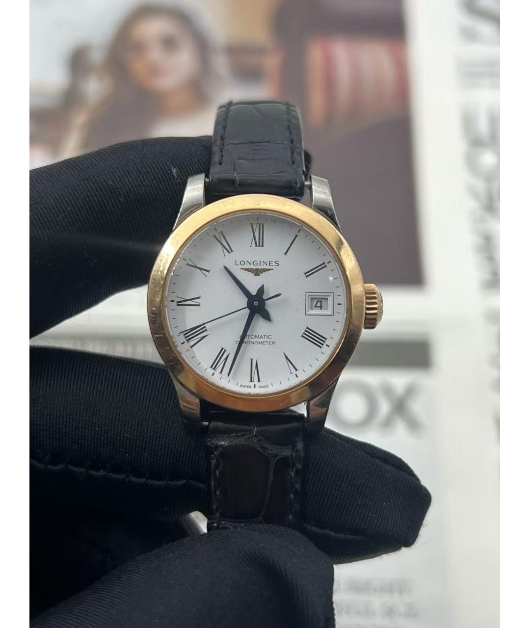 LONGINES Серебряные часы из розового золота, фото 5