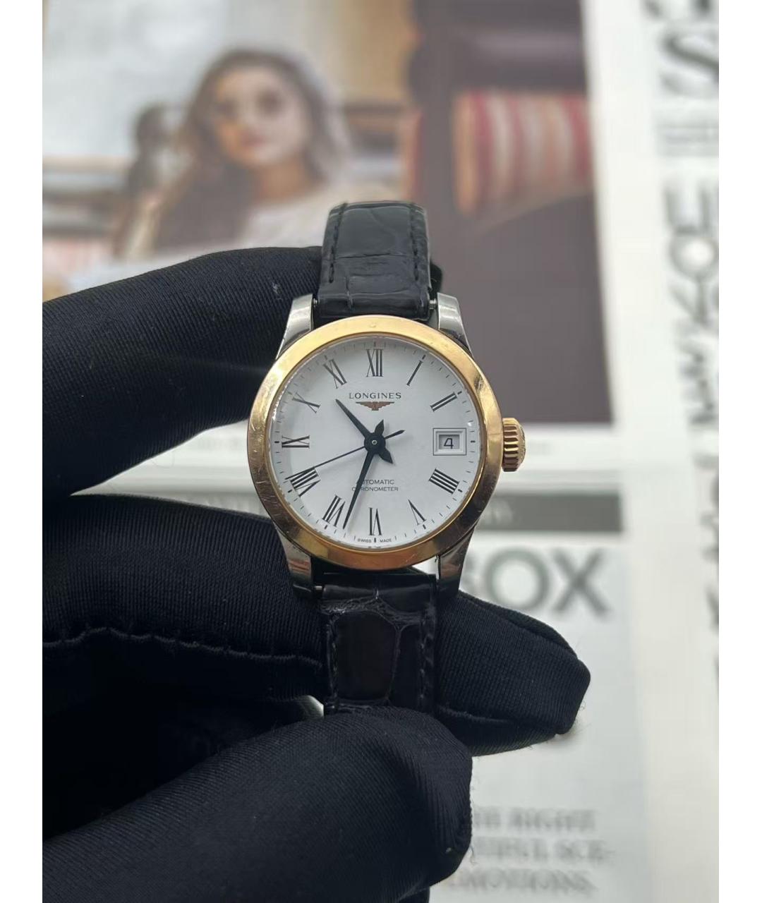 LONGINES Серебряные часы из розового золота, фото 2