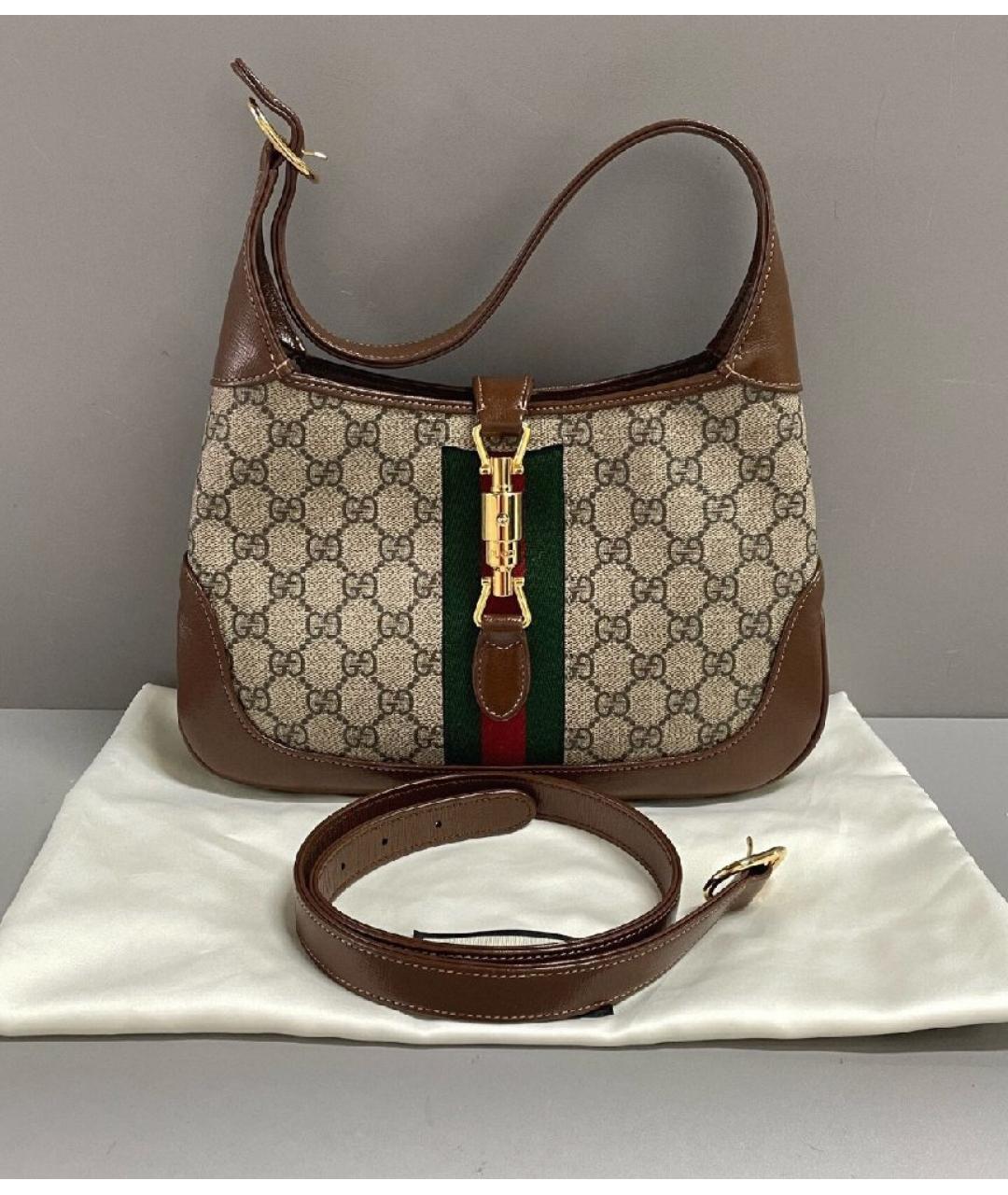 GUCCI Бежевая сумка с короткими ручками, фото 4