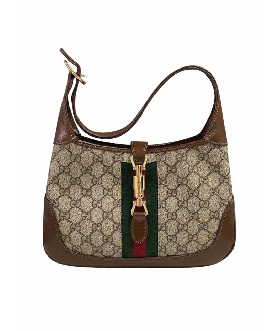 GUCCI Бежевая сумка с короткими ручками, фото 1