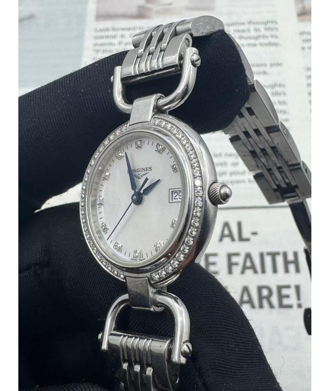 LONGINES Серебряные часы, фото 5