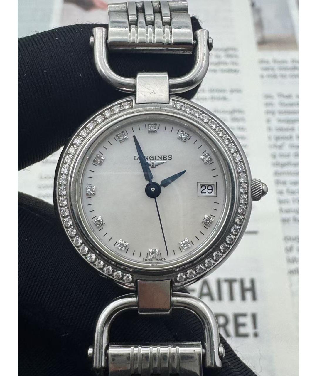 LONGINES Серебряные часы, фото 4