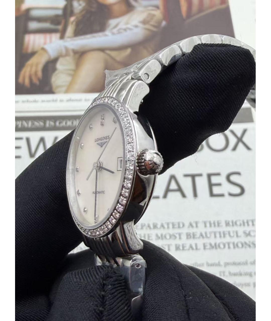 LONGINES Серебряные часы, фото 5