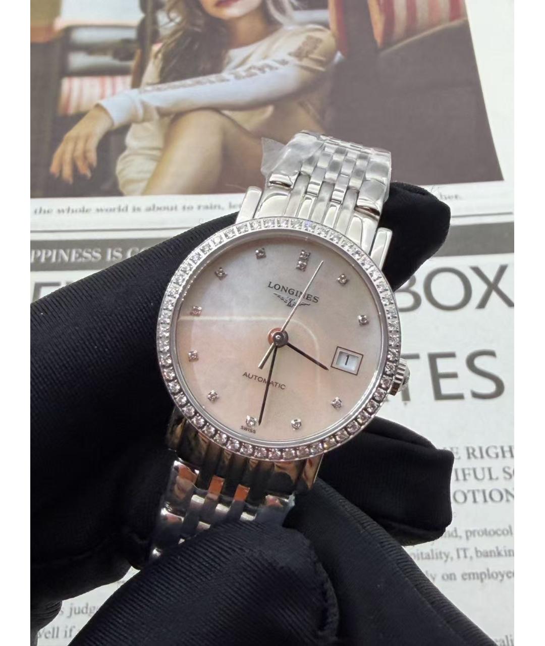 LONGINES Серебряные часы, фото 3