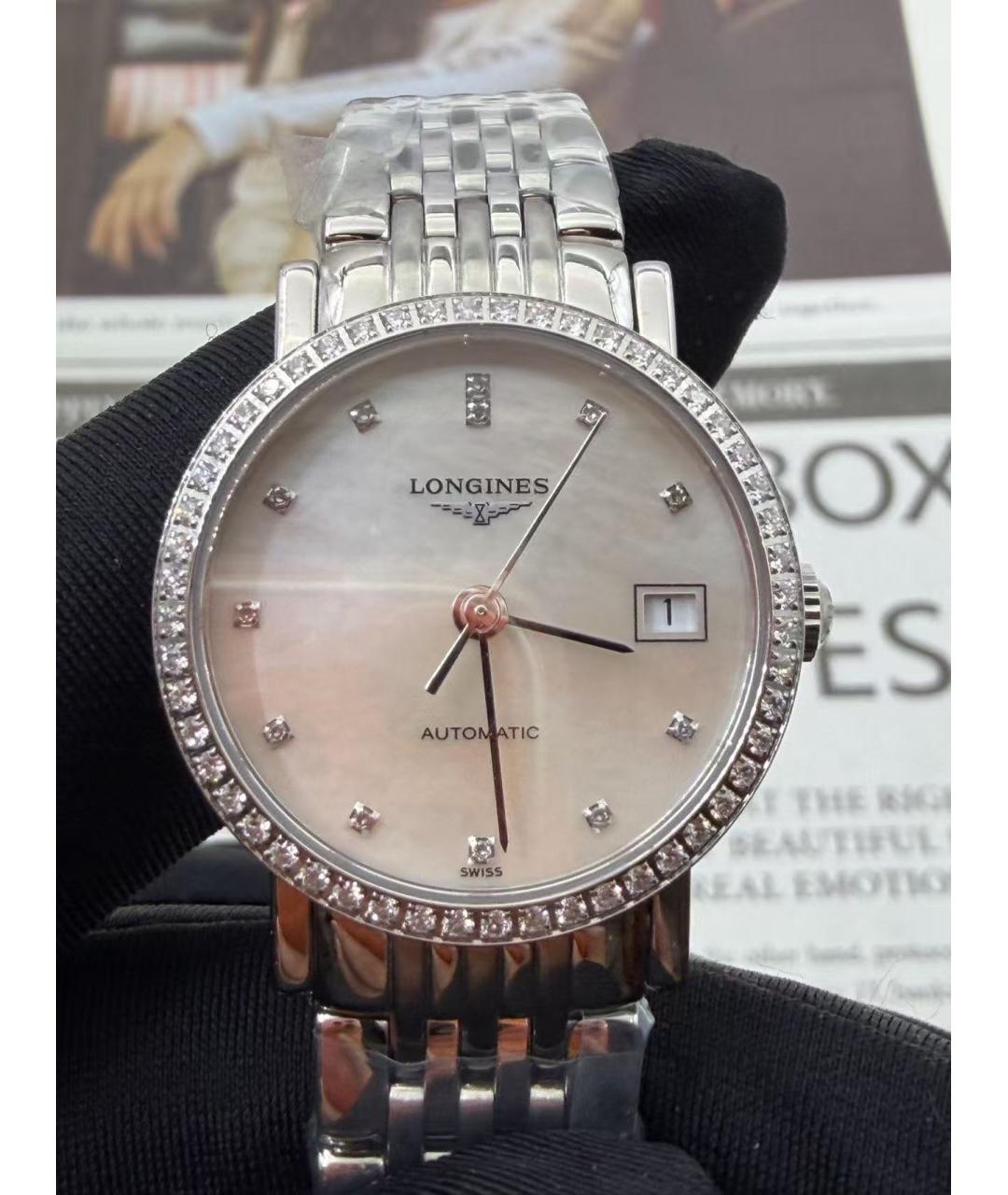 LONGINES Серебряные часы, фото 4