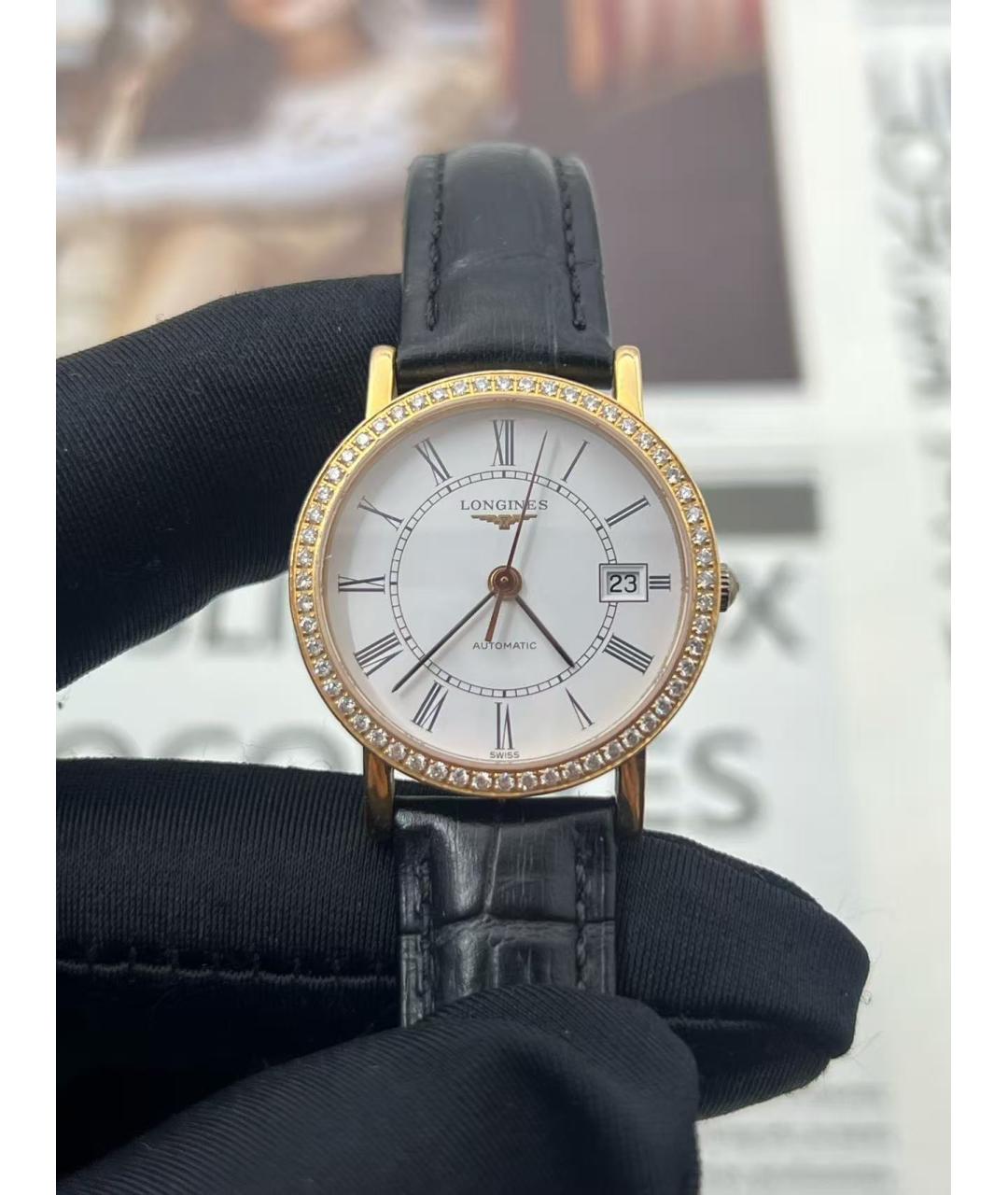 LONGINES Золотые часы из розового золота, фото 4