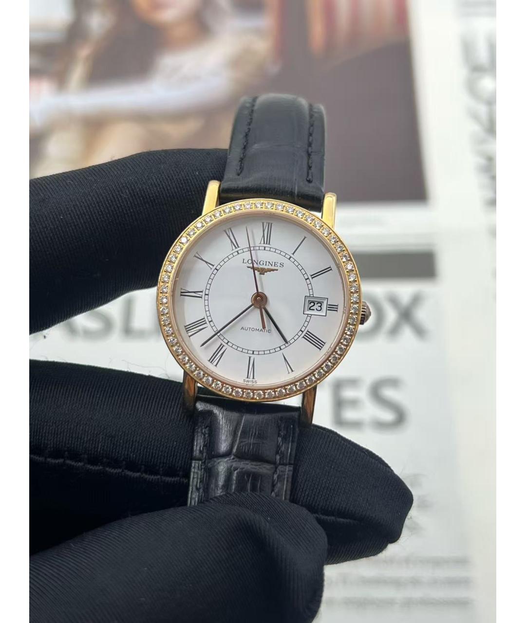 LONGINES Золотые часы из розового золота, фото 3