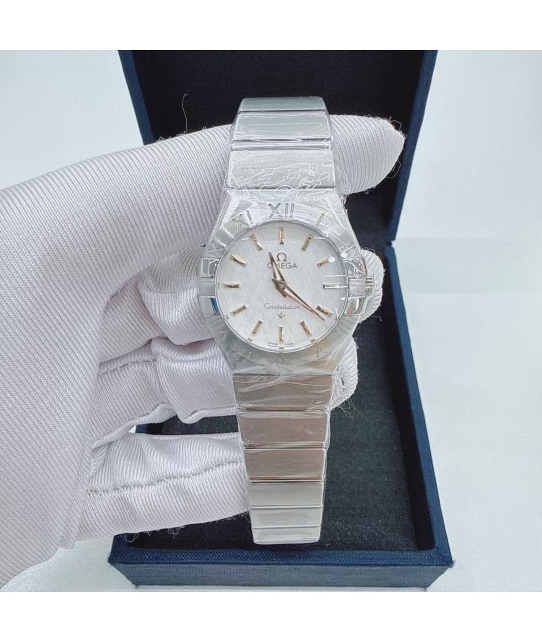 OMEGA Серебряные часы, фото 2
