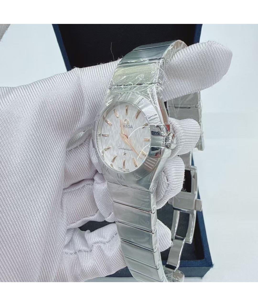 OMEGA Серебряные часы, фото 4