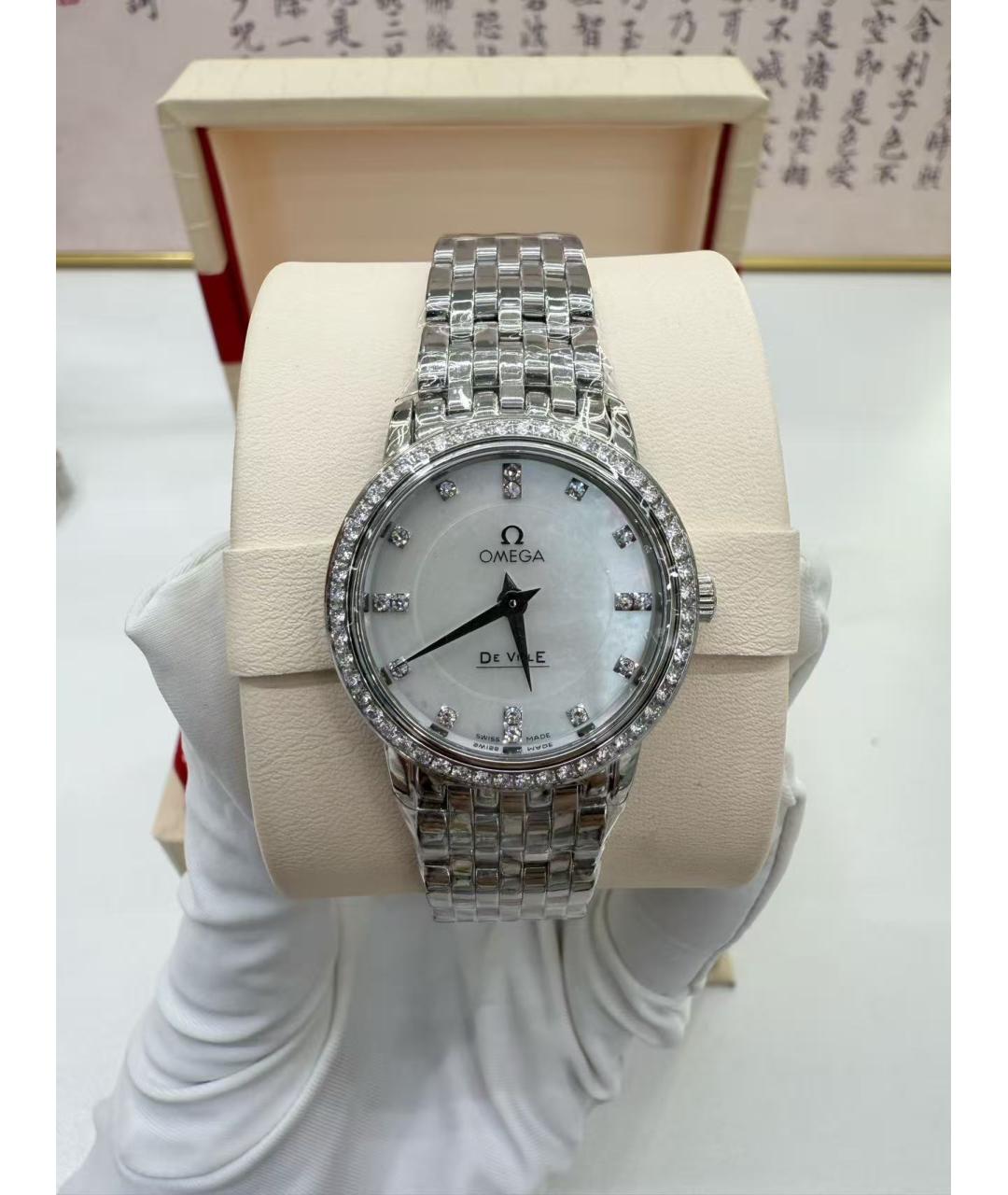 OMEGA Серебряные часы, фото 3